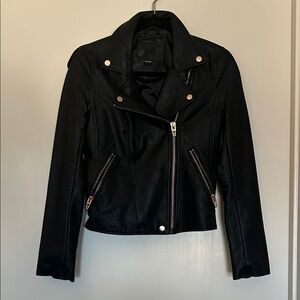 BLANK NYC Womens Moto Leather Jacket - XS - NWOT